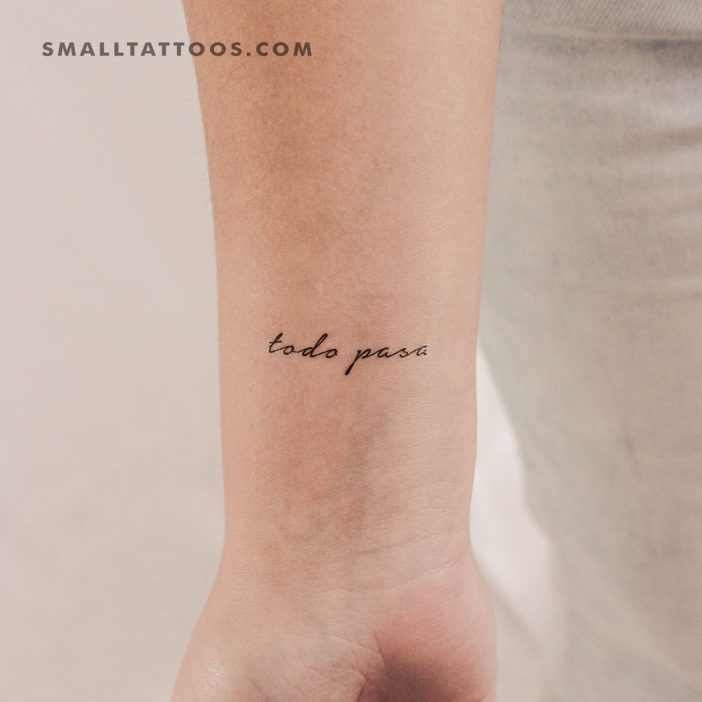 Todo Pasa Temporary Tattoo (Set of 3)