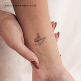 Loser Hand Gesture Temporary Tattoo (Set of 3)