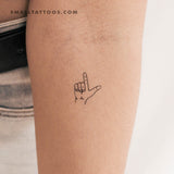 Loser Hand Gesture Temporary Tattoo (Set of 3)