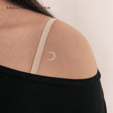 White Moon Temporary Tattoo (Set of 3)