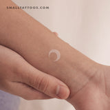 White Moon Temporary Tattoo (Set of 3)