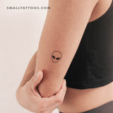 Alien Head Temporary Tattoo (Set of 3)