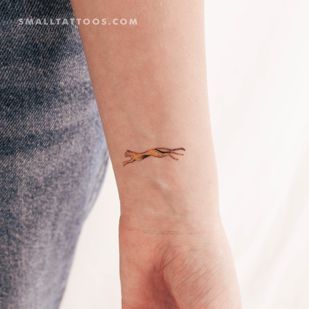 Small Leopard By Ann Lilya Temporary Tattoo (Set of 3)