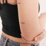Small Moon Phases By Ann Lilya Temporary Tattoo (Set of 3)