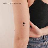 Fairy silhouette Temporary Tattoo (Set of 3)