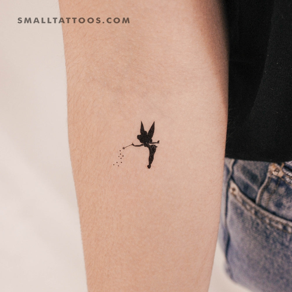 Tinker Bell Silhouette Temporary Tattoo (Set of 3) – Small Tattoos