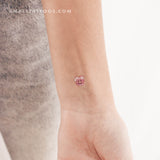 Tiny Pink Pansy Temporary Tattoo (Set of 3)