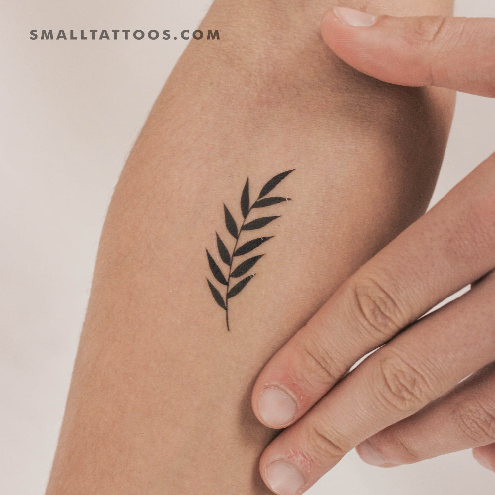 Small Five-Finger Plant Tattoo Ideas
