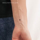 Number 4 Temporary Tattoo (Set of 3)