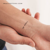 Typewriter Be Brave Temporary Tattoo (Set of 3)