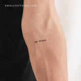 Typewriter Be Brave Temporary Tattoo (Set of 3)