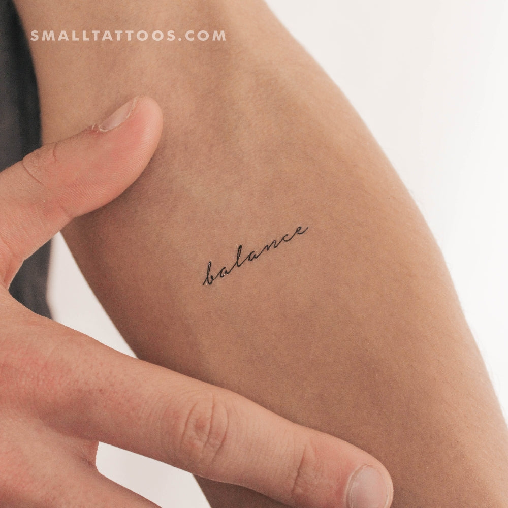 Tatuaje temporal «Equilibrio» (juego de 3)