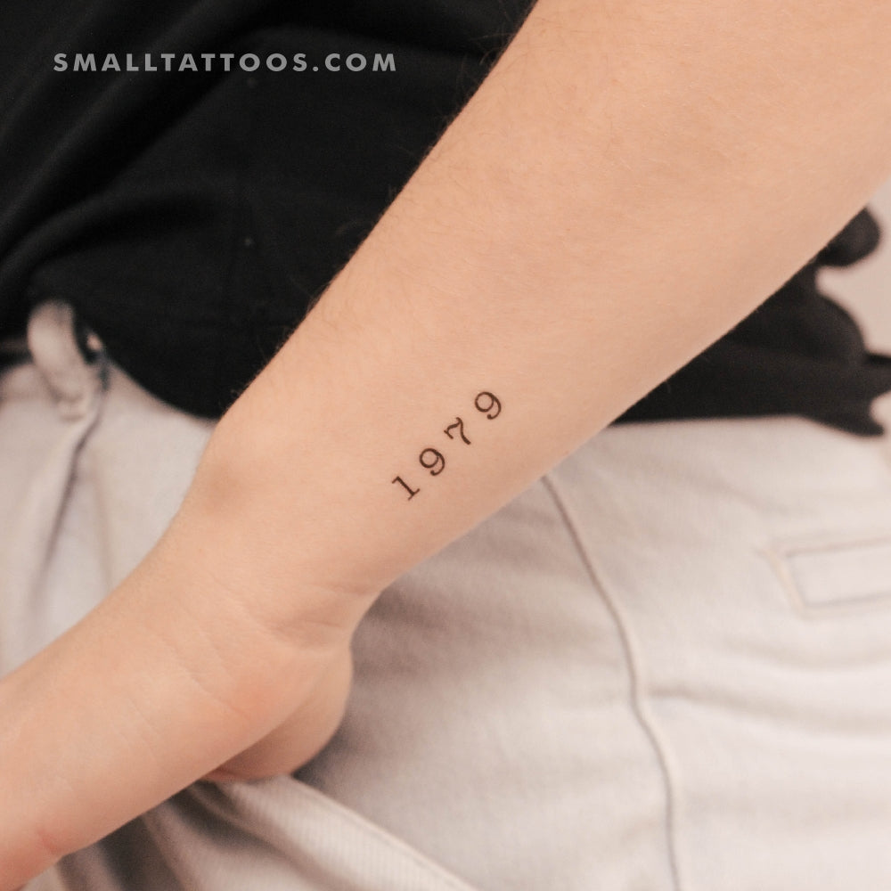 Small Date of Birth Tattoo Ideas