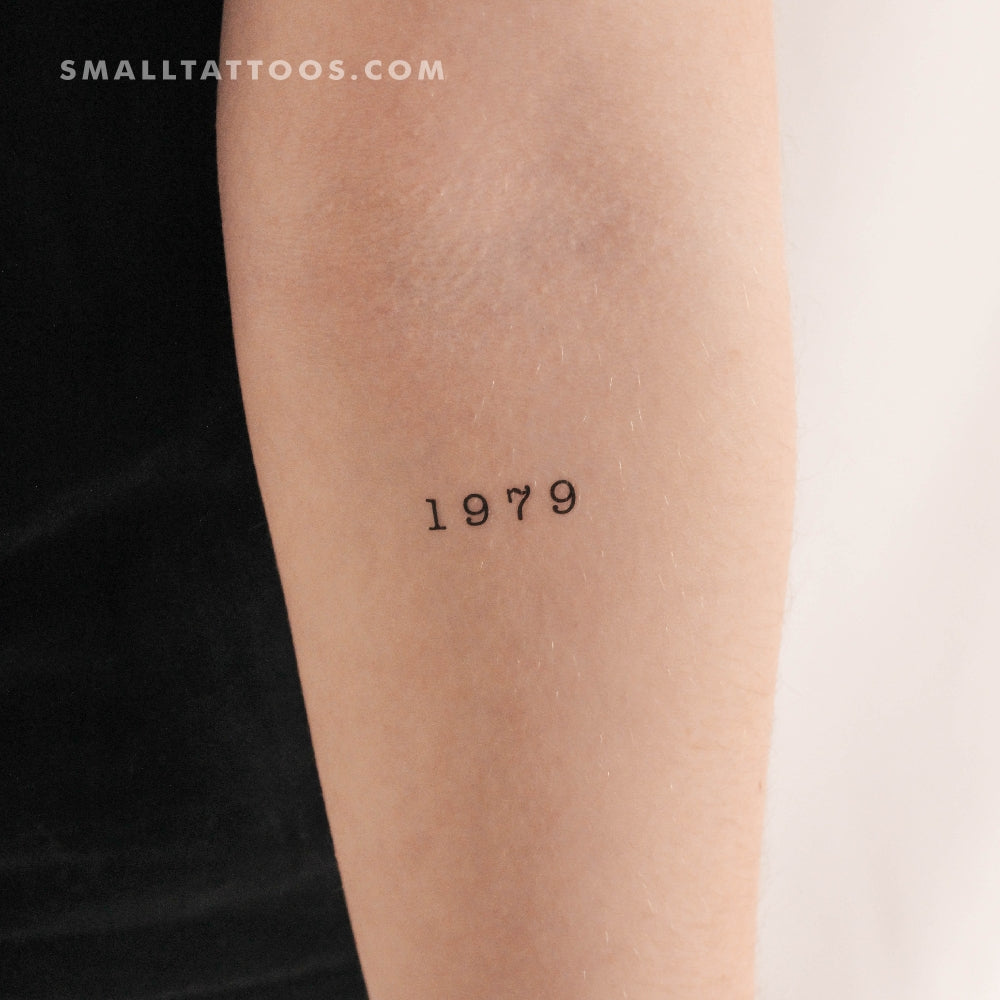 Tatuaje temporal del año de nacimiento 1979 (juego de 3)
