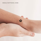 Minimalist Flower Temporary Tattoo - Set of 3