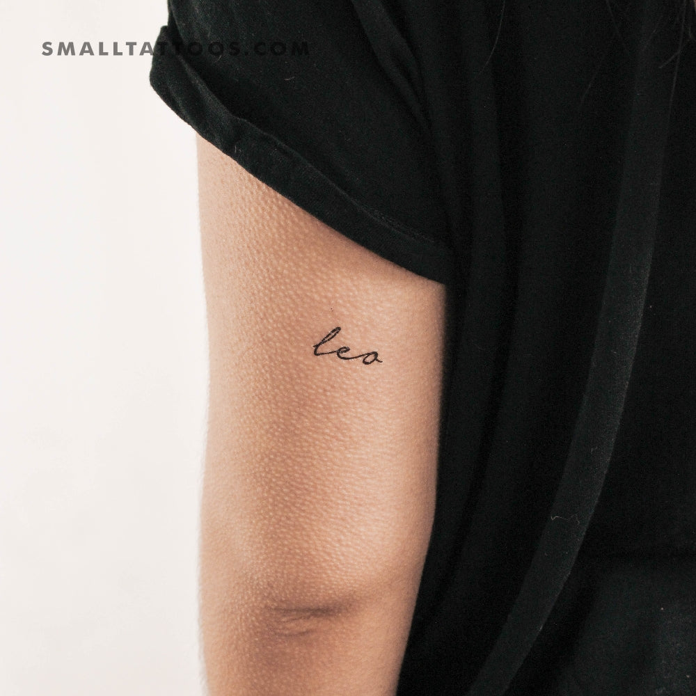 Tatuaje temporal de Leo - Juego de 3