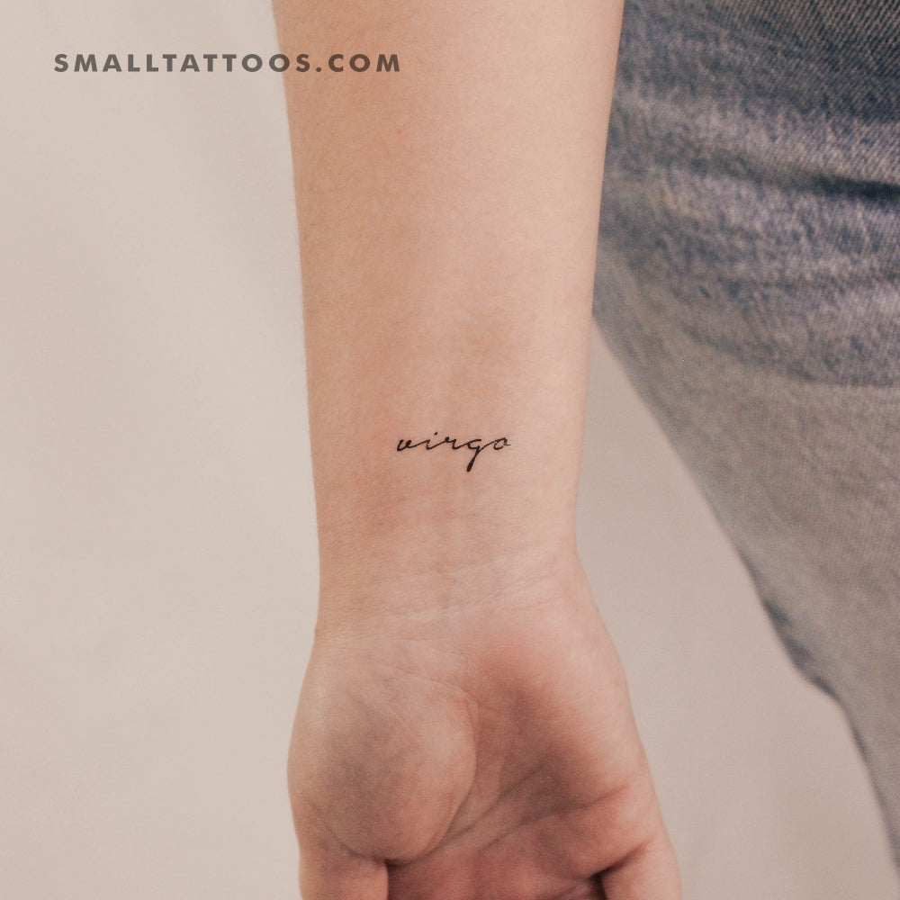 Virgo Temporary Tattoo - Set of 3