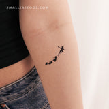 Flying Peter Pan, Wendy, Michael And John Temporary Tattoo (Set of 3)