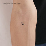 Neptune Planetary Symbol Temporary Tattoo (Set of 3)