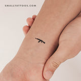 AK-47 Temporary Tattoo (Set of 3)