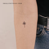 Fine Line Palm Tree Temporary Tattoo (Set of 3)