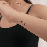 Love Semicolon Temporary Tattoo (Set of 3)