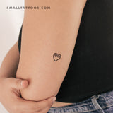 Sankofa Heart Temporary Tattoo (Set of 3)