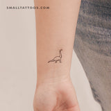 Brontosaurus Temporary Tattoo (Set of 3)