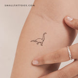 Brontosaurus Temporary Tattoo (Set of 3)
