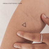 Tiny Fire Alchemy Symbol Temporary Tattoo (Set of 3)