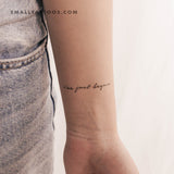 I've Just Begun Temporary Tattoo (Set of 3)