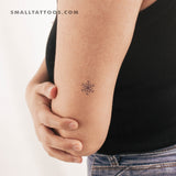 Blue Snowflake Temporary Tattoo (Set of 3)