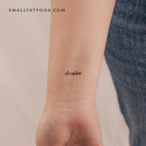 Dou̶b̶t̶ Temporary Tattoo (Set of 3)