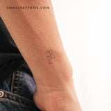 Old English R Letter Temporary Tattoo (Set of 3)