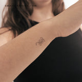 Old English K Letter Temporary Tattoo (Set of 3)