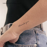 Thank You Temporary Tattoo (Set of 3)
