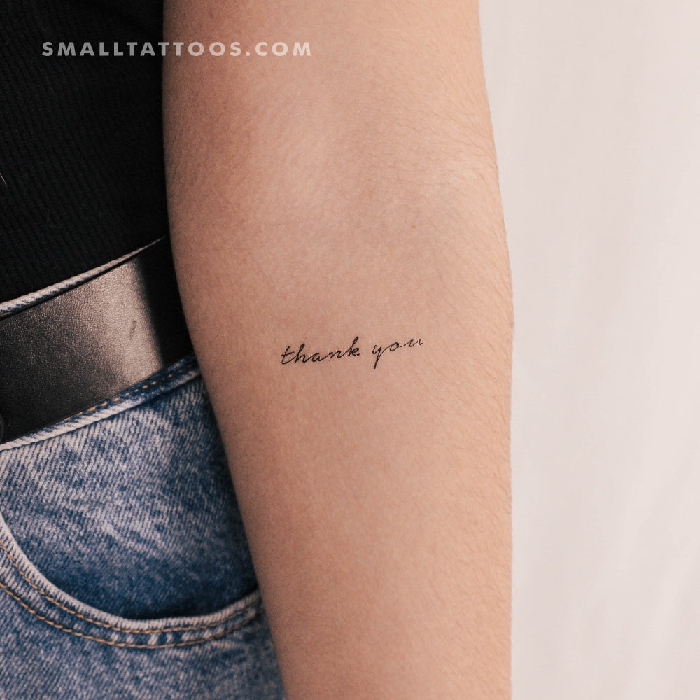 Thank You Temporary Tattoo (Set of 3)