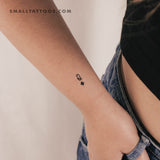 Small Black Queen Of Diamonds Temporary Tattoo - Set of 3