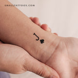 Jack Of Spades Temporary Tattoo (Set of 3)