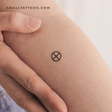 Earth Planet Symbol Temporary Tattoo (Set of 3)