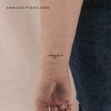 'Vegan' Temporary Tattoo (Set of 3)