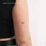 Tiny Pretzel Temporary Tattoo (Set of 3)