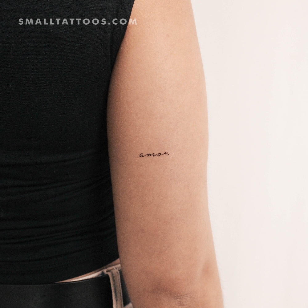 'Amor' Temporary Tattoo (Set of 3), image size:1000x1000