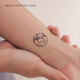 Around Africa And Europe Temporary Tattoo - Set of 3