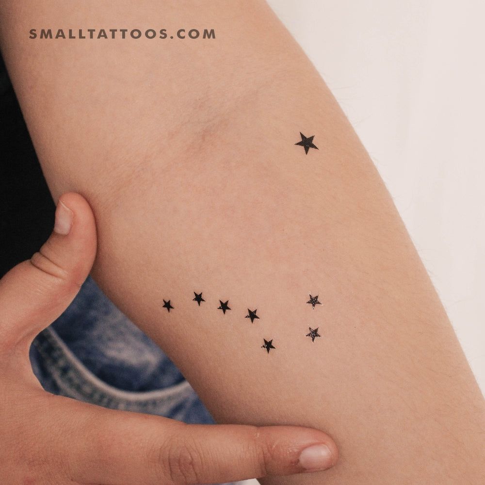 Tatuaje temporal de la Osa Mayor y la Estrella Polar (juego de 3)