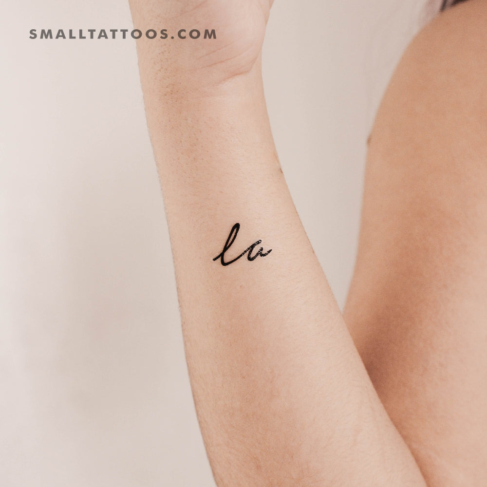 Tatuaje temporal La - Juego de 3