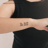 3:30 Temporary Tattoo - Set of 3