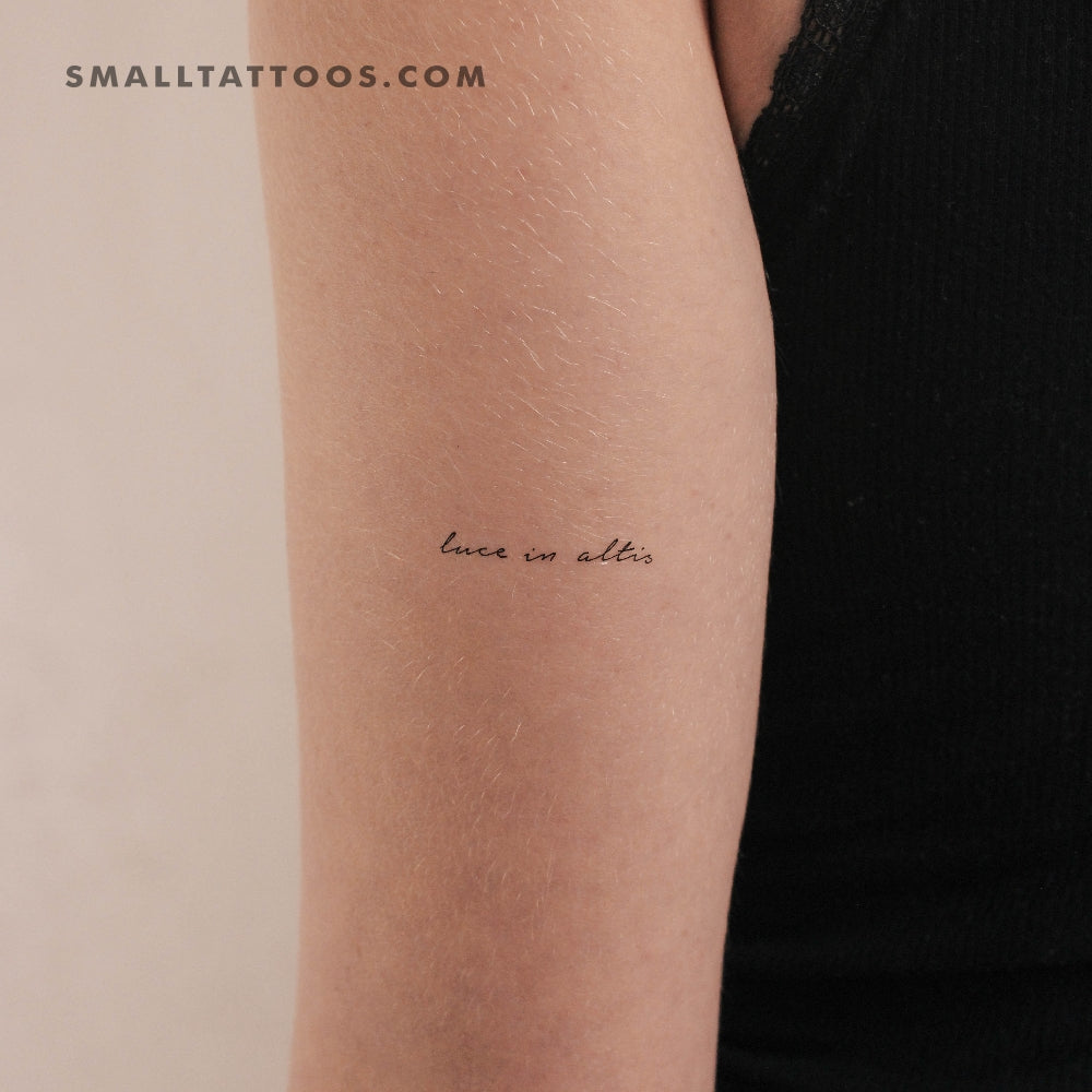 Luce In Altis Temporary Tattoo (Set of 3) Small Tattoos