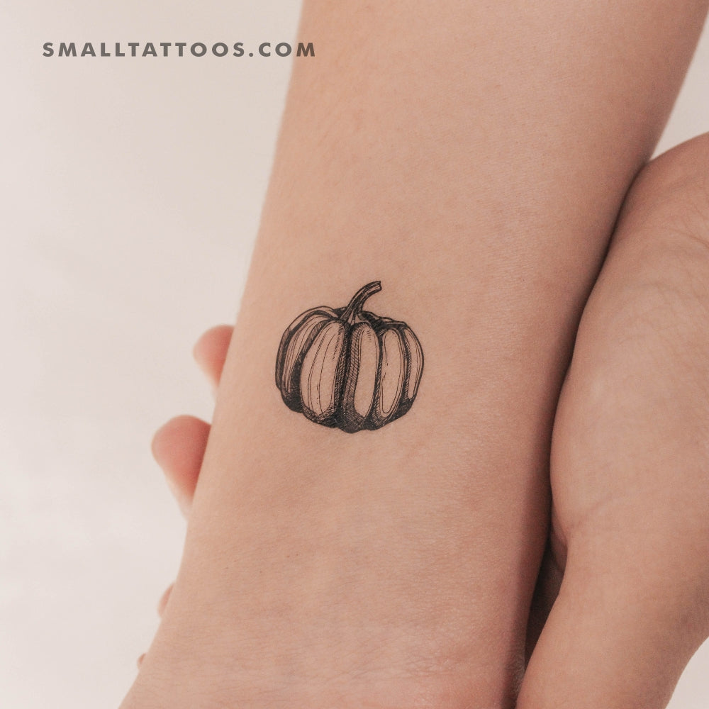 Tatuaje temporal de calabaza (juego de 3)