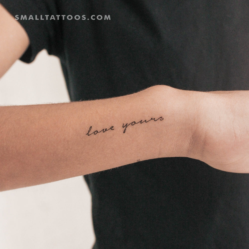Love Yours Temporary Tattoo (Set of 3)